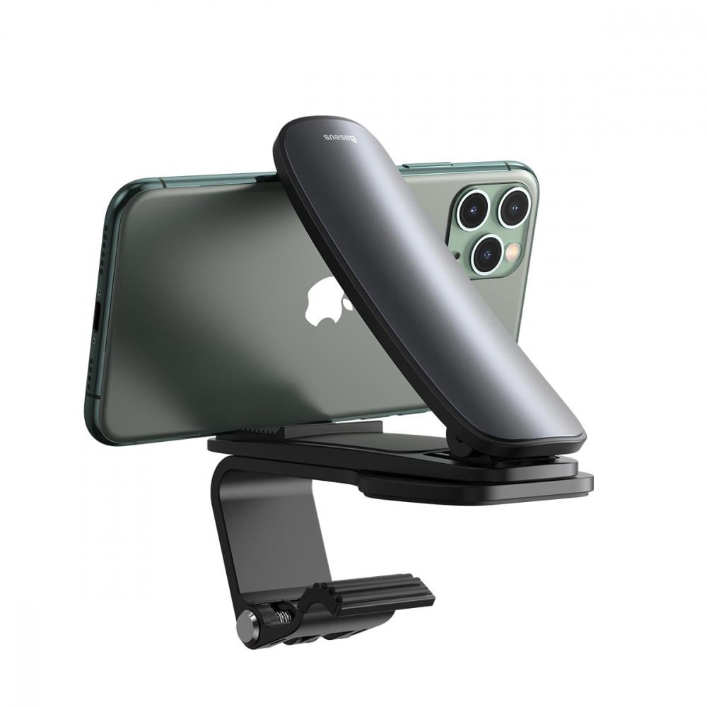 Держатель для телефона в машину BASEUS Big Mouth Pro Car Mount Черный (29241 black) - фото 10