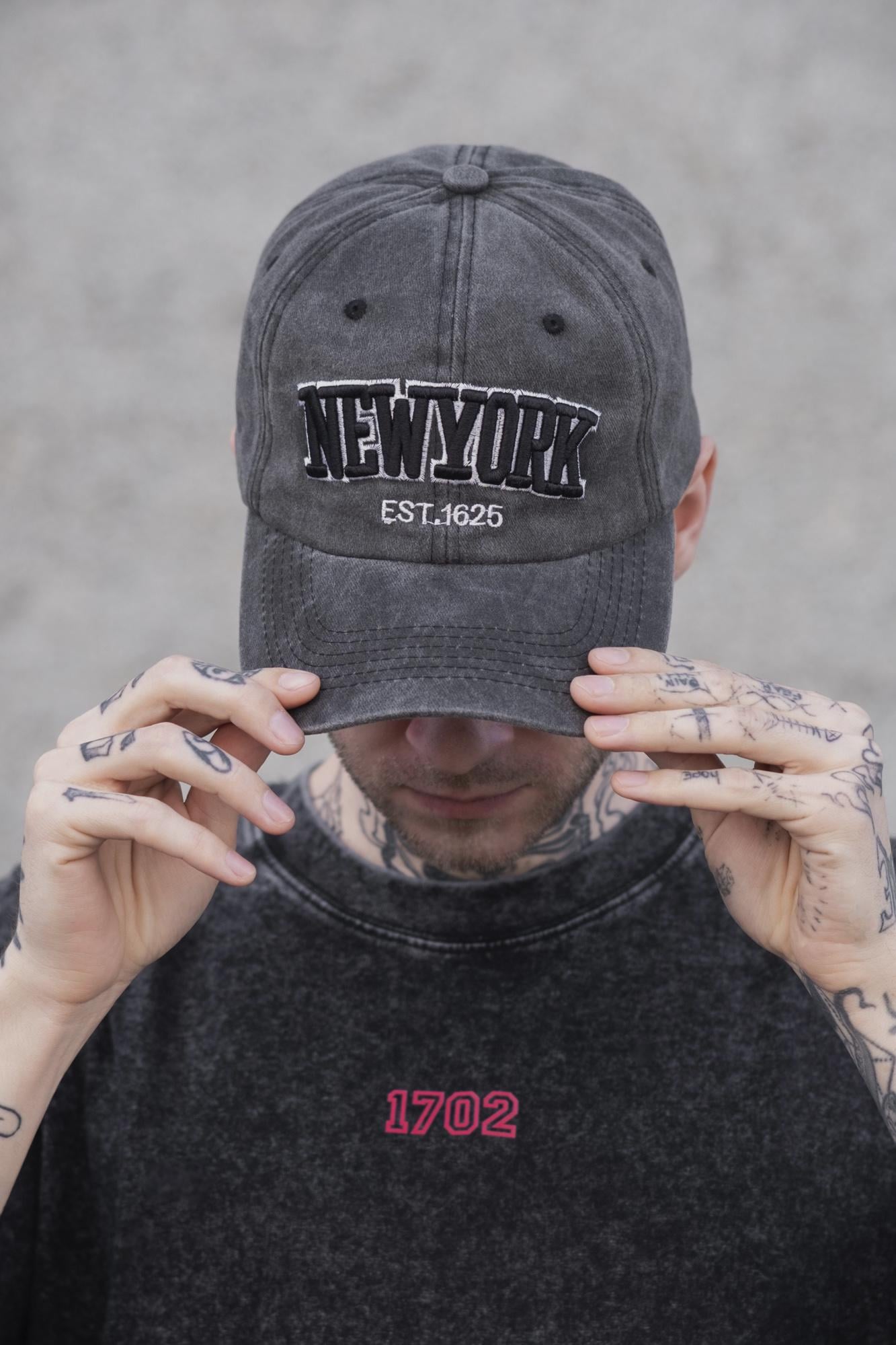 Бейсболка мужская Without New York Gray (8049566)