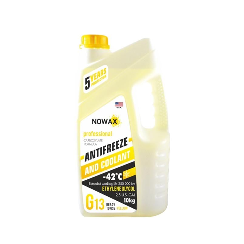 Антифриз Nowax G13 10 кг Yellow (NX10007)