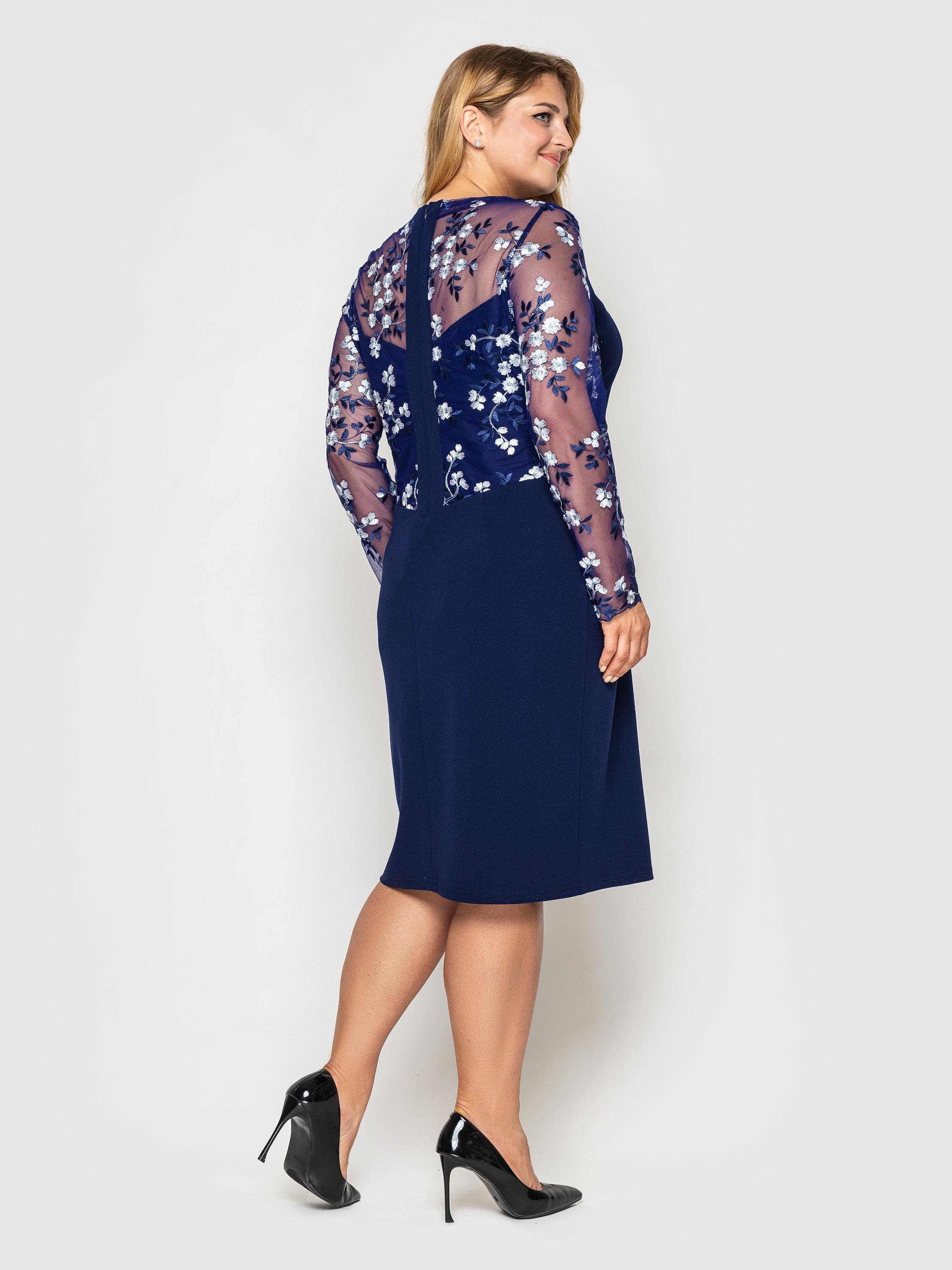 Платье VLAVI Адель р. 48 Синий (108704-48) - фото 3 Платье VLAVI Адель р. 48 Синий (108704-48) - фото 3