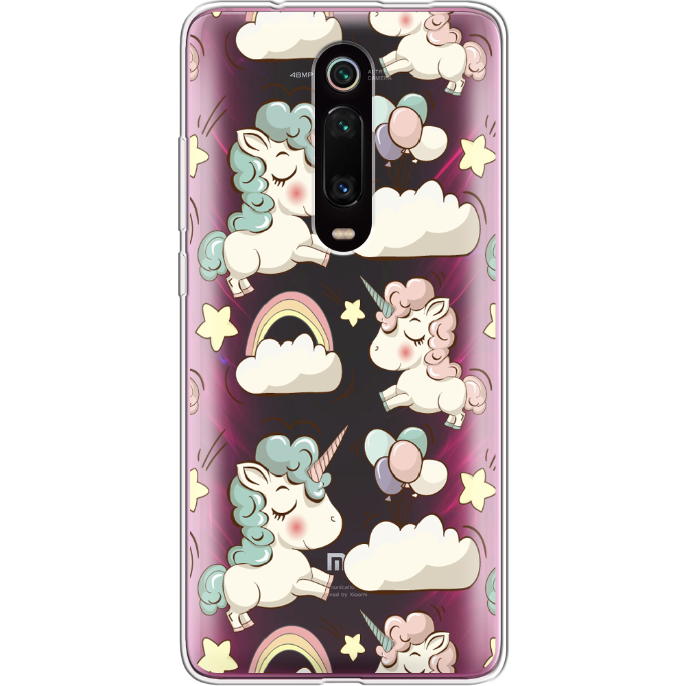 Чехол BoxFace Xiaomi Mi 9T / Mi 9T Pro Unicorns Прозрачный силикон (37376-cc2-37376)