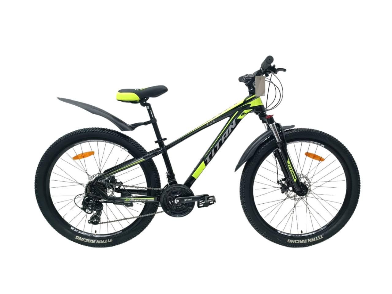Велосипед Titan FOX 26" 13" Черно-неоновый/желтый