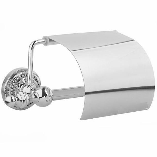 Тримач для туалетного паперу KUGU Eldorado 811C із кришкою Хром (130613)