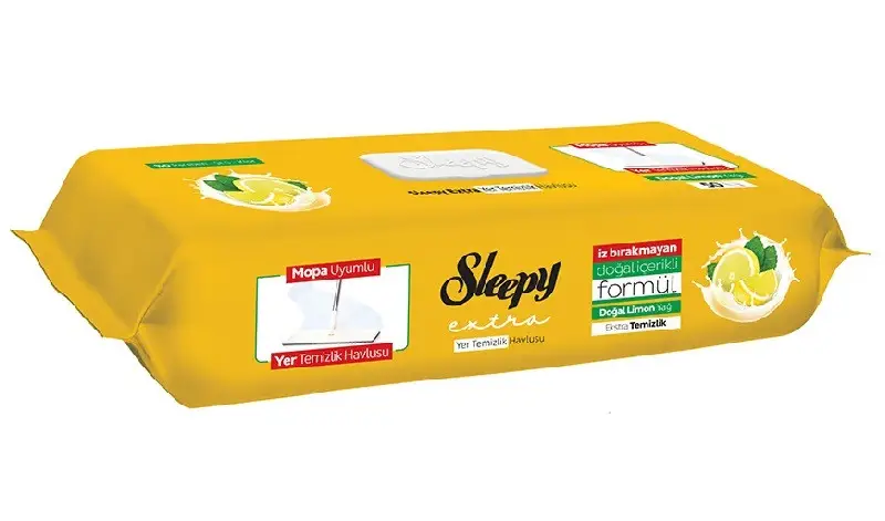 Салфетки влажные для мытья полов Sleepy Easy Clean Lemon 50 шт. (000006414)