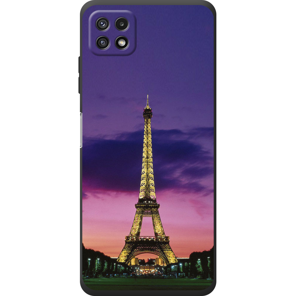Чехол BoxFace Samsung Galaxy A22 5G (A226) Полночь в Париже Черный силикон (44332-up964-44335)