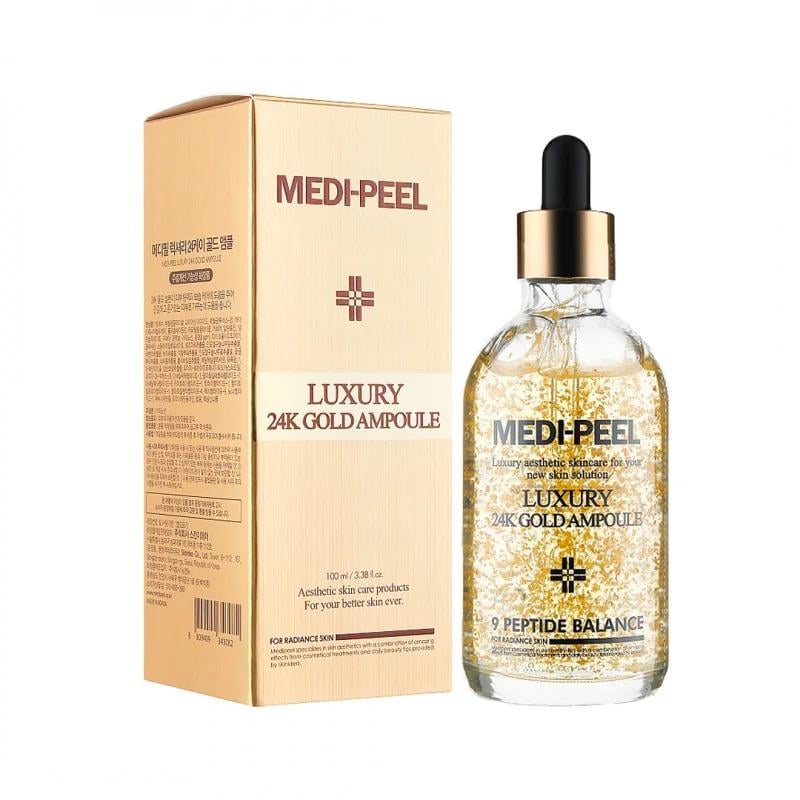 Сироватка для обличчя антиоксидантна MEDI-PEEL Luxury 24K Gold Ampoule 100 мл (8809409343082)