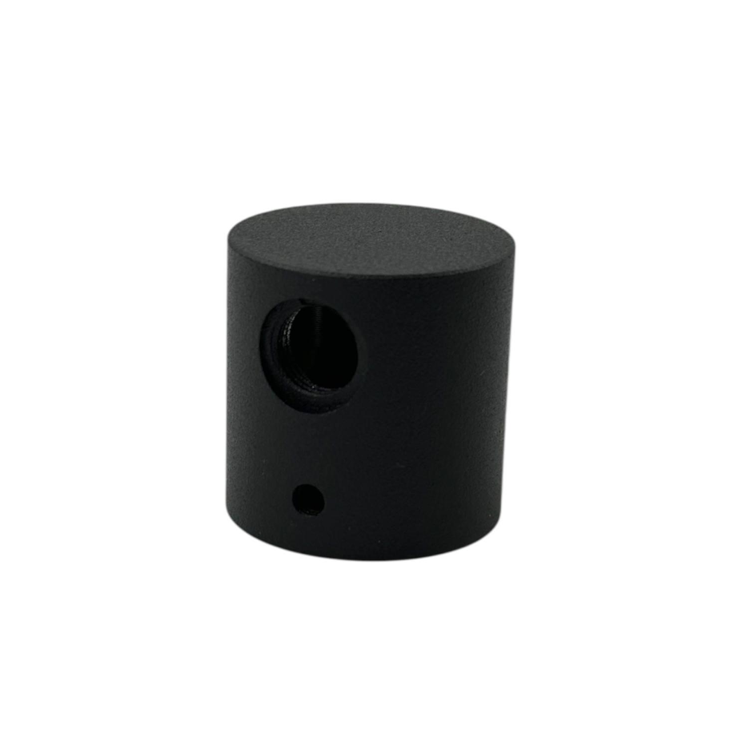 Заглушка для гибкого неона диаметром 20 мм металлическая Черный