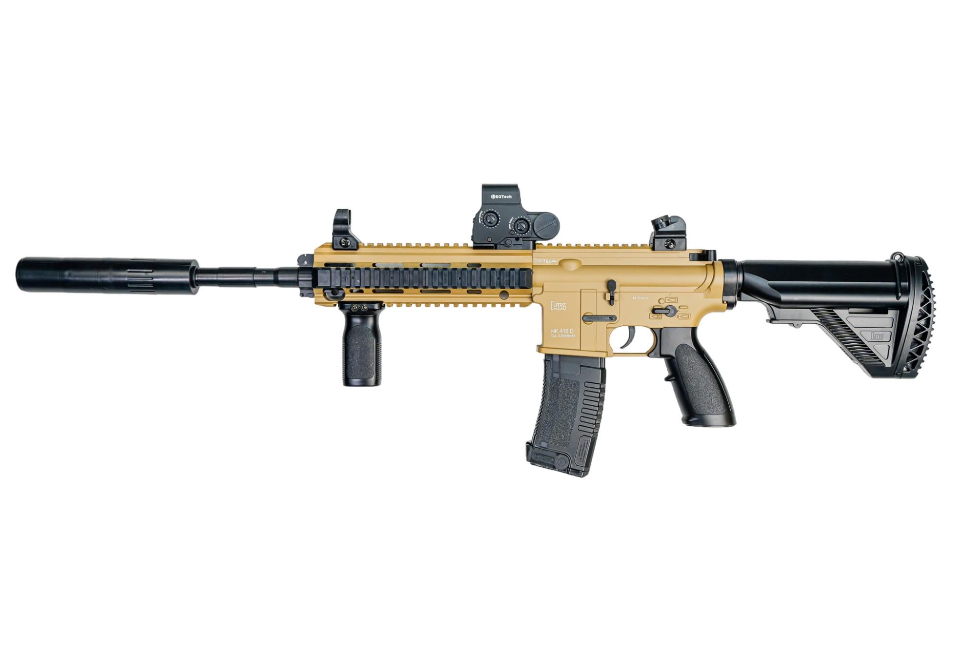 Детское оружие автомат-бластер HK416 на орбизах (H02-B)