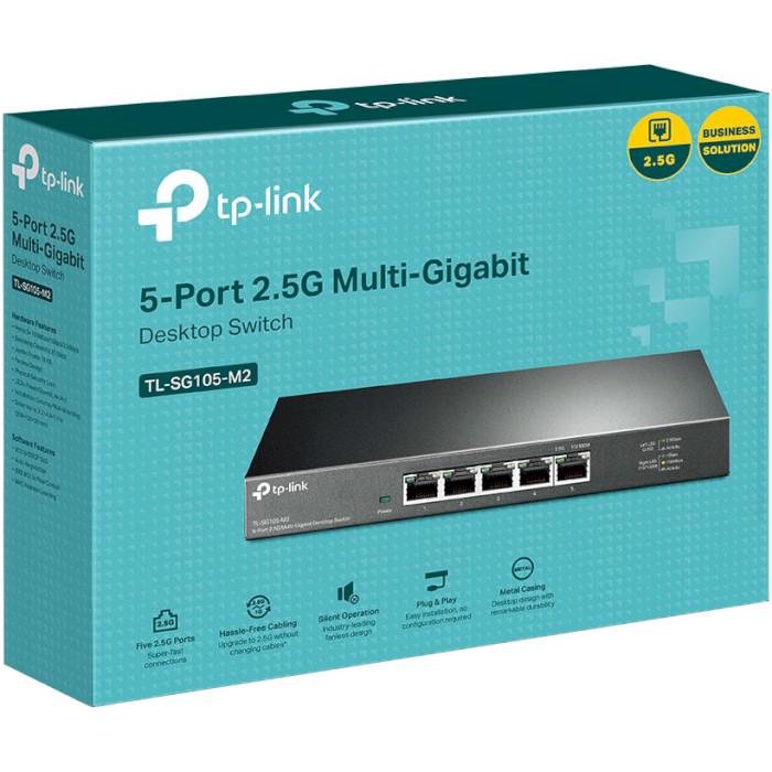 Комутатор TP-Link TL-SG105-M2 некерований 5-портовий гігабітний (598660) - фото 4