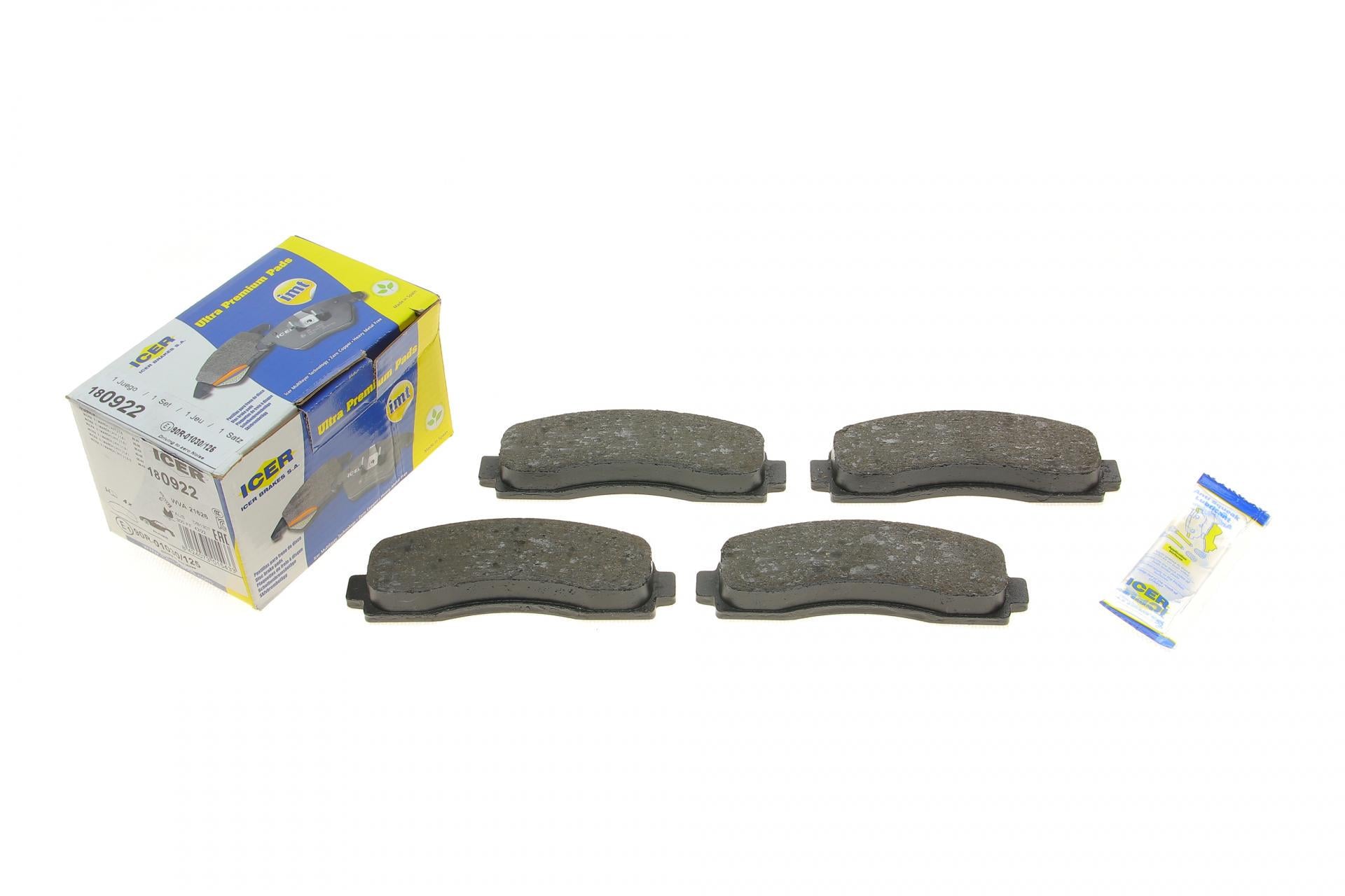 Колодки тормозные передние ICER для Nissan Micra 92-03 (180922) Колодки тормозные передние ICER для Nissan Micra 92-03 (180922)