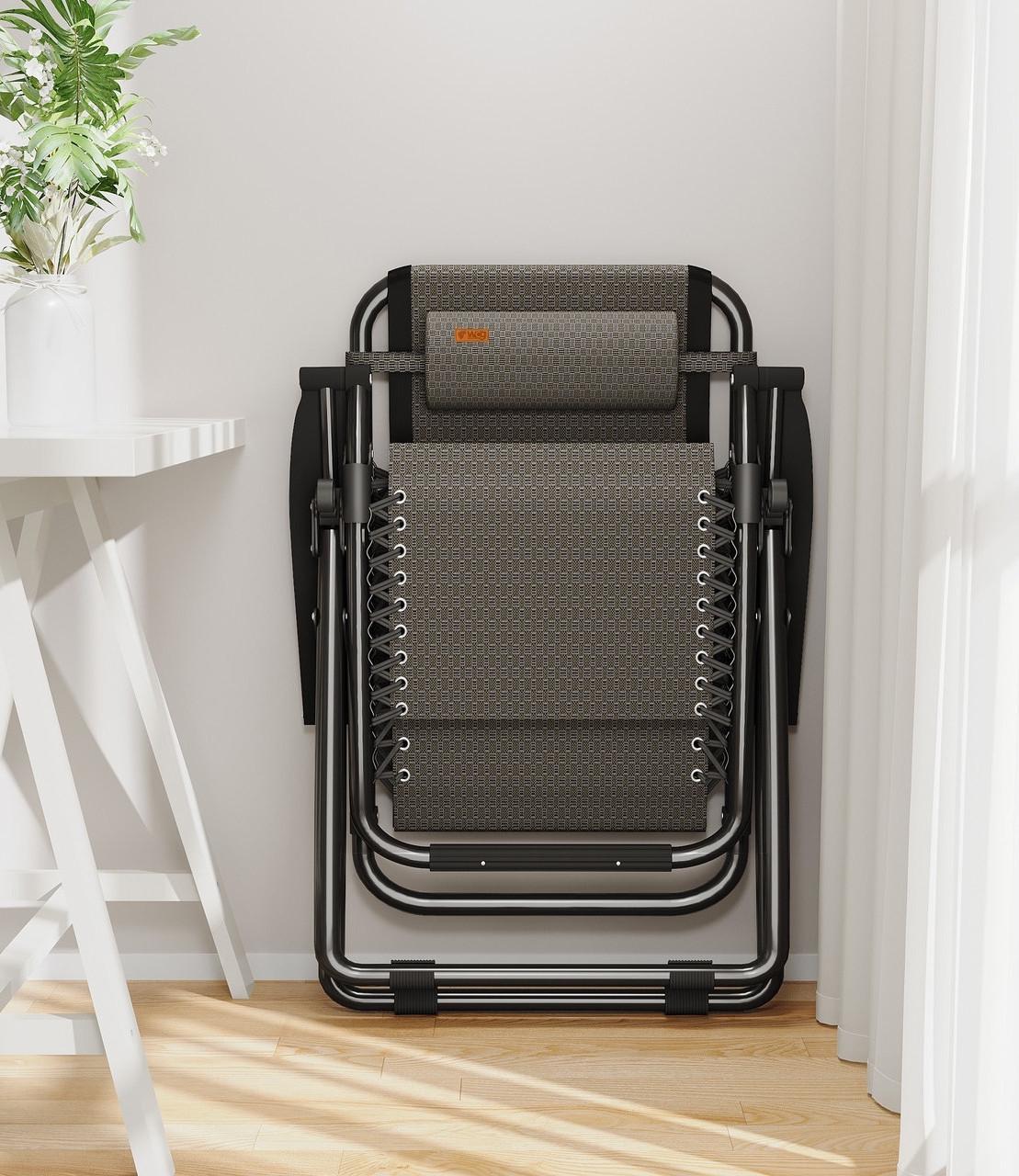 Крісло-шезлонг розкладне садове Zero Gravity WCG R-01 з матрацом (2761306590) - фото 7 Крісло-шезлонг розкладне садове Zero Gravity WCG R-01 з матрацом (2761306590) - фото 7