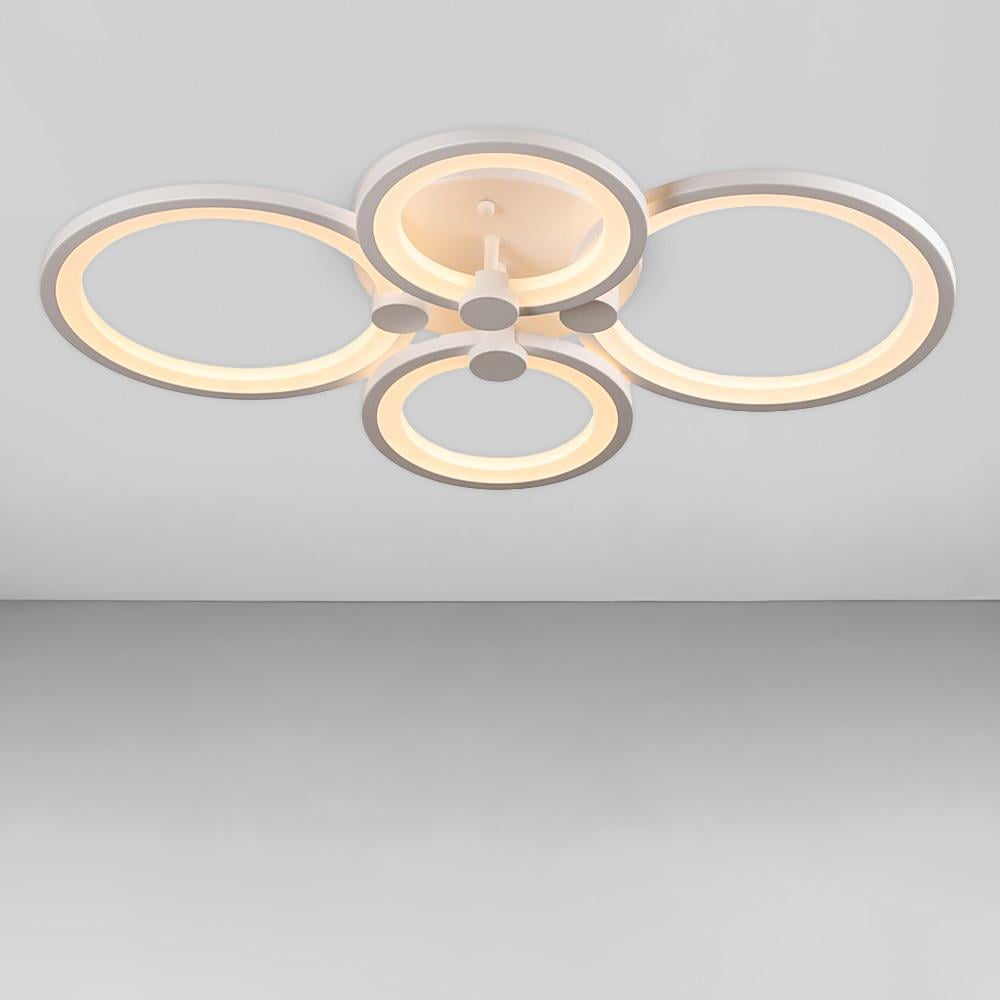 Люстра потолочная светодиодная Light House SL-18184/2/2 WT Dimmer 3000-6000 112W 90х610х410 мм Белый