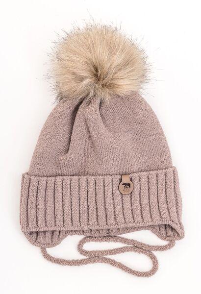 Шапка детская для мальчиков Умка D864 флис 46-50 см Кофейный