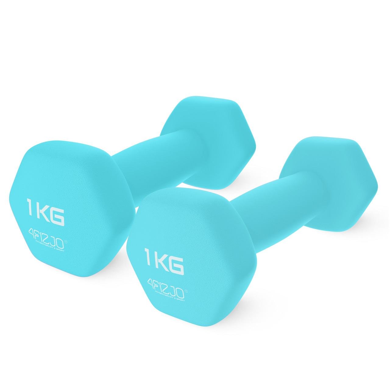 Гантели виниловые 4fizjo Classic 2 шт. по 1 кг (P-5907739311955) - фото 4
