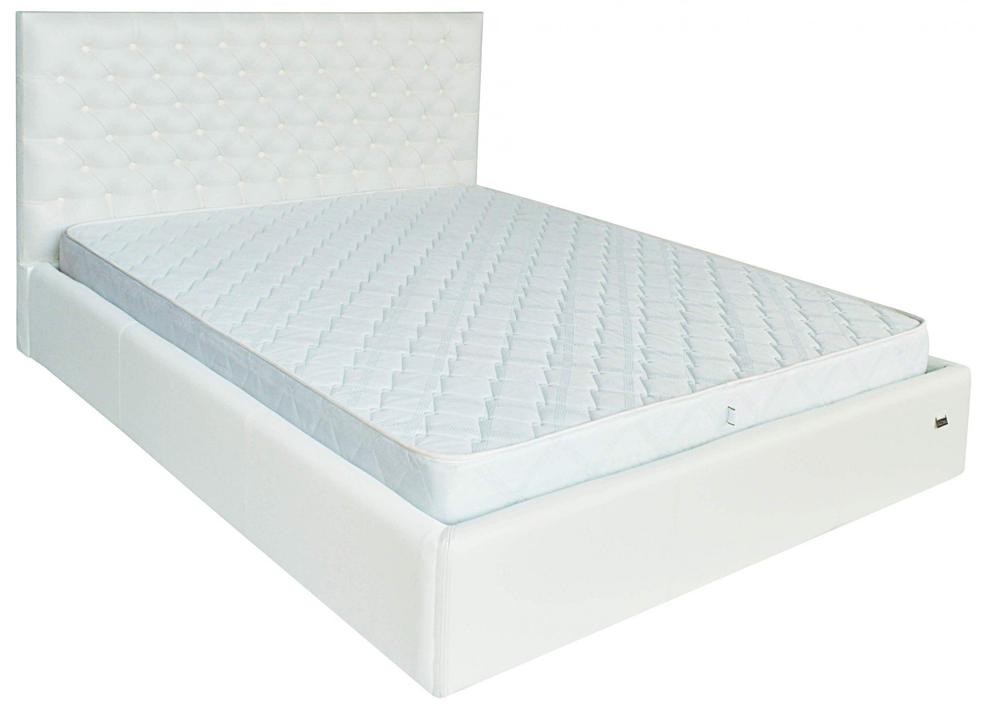 Кровать Richman Кембридж VIP Boom 01 с дополнительной металлической цельносварной рамой 120х200 см Белый (rich04148)