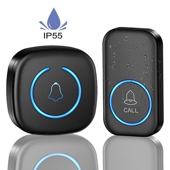 Дзвінок дверний бездротовий DB16-EU від мережі 220V Чорний - фото 3 Дзвінок дверний бездротовий DB16-EU від мережі 220V Чорний - фото 3