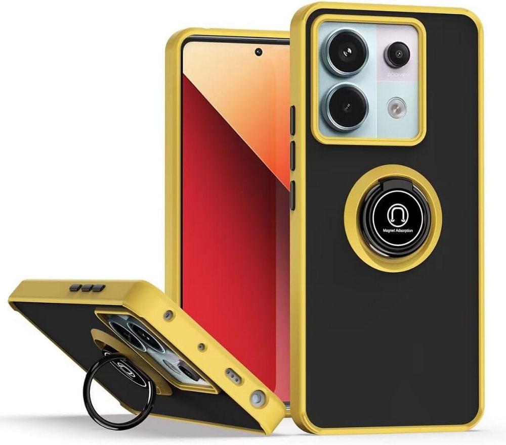 Защитный чехол MatteLuxe Xiaomi Redmi Note 13 Pro 5G (с кольцом) Yellow (38258-0A)