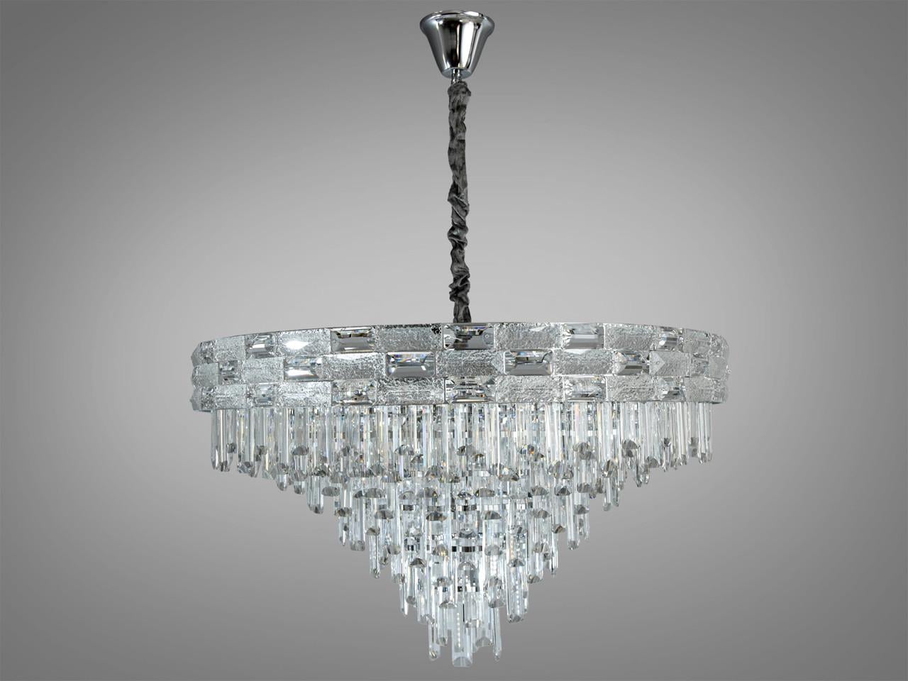 Люстра хрустальная на 19 ламп 9085-800CH-LS Хром (2187440973)