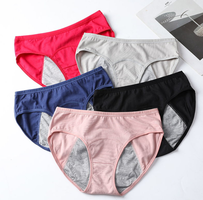 Набор трусов для месячных от протеканий из 5 цветов S