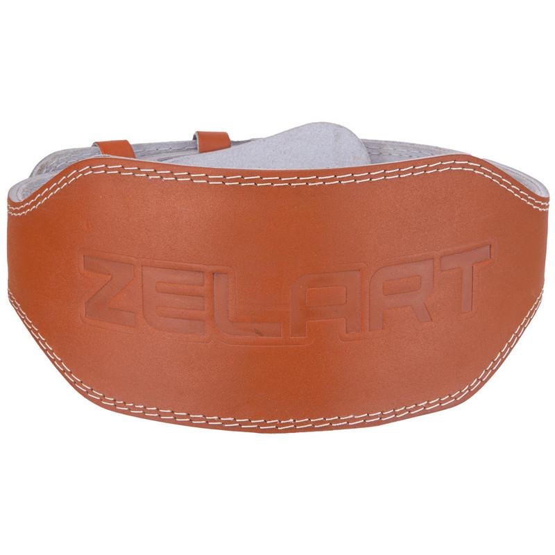 Пояс атлетический кожаный Zelart SB-165056 ширина 15 см XL Коричневый (DR003941) - фото 3