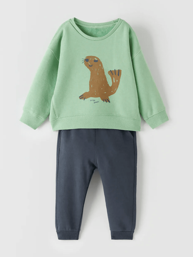 Комплект ZARA 2-3 года 98 см Зеленый/Синий (ZR-00010)