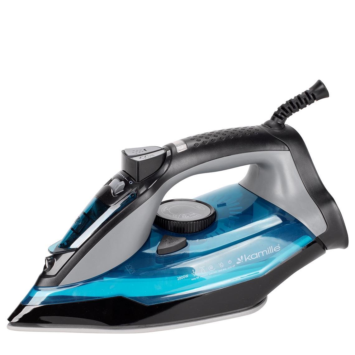 Утюг паровой Kamille KM 6712 с керамической подошвой 2800 Вт Синий (106-84-6712) Утюг паровой Kamille KM 6712 с керамической подошвой 2800 Вт Синий (106-84-6712)