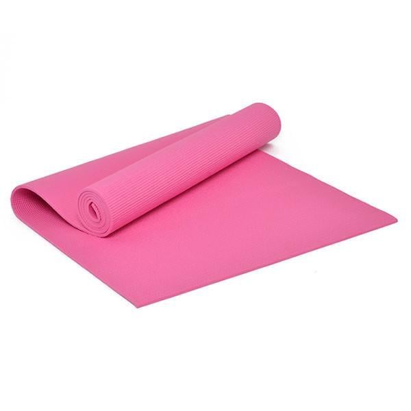 Коврик для йоги и фитнеса EasyFit ПВХ PVC Розовый