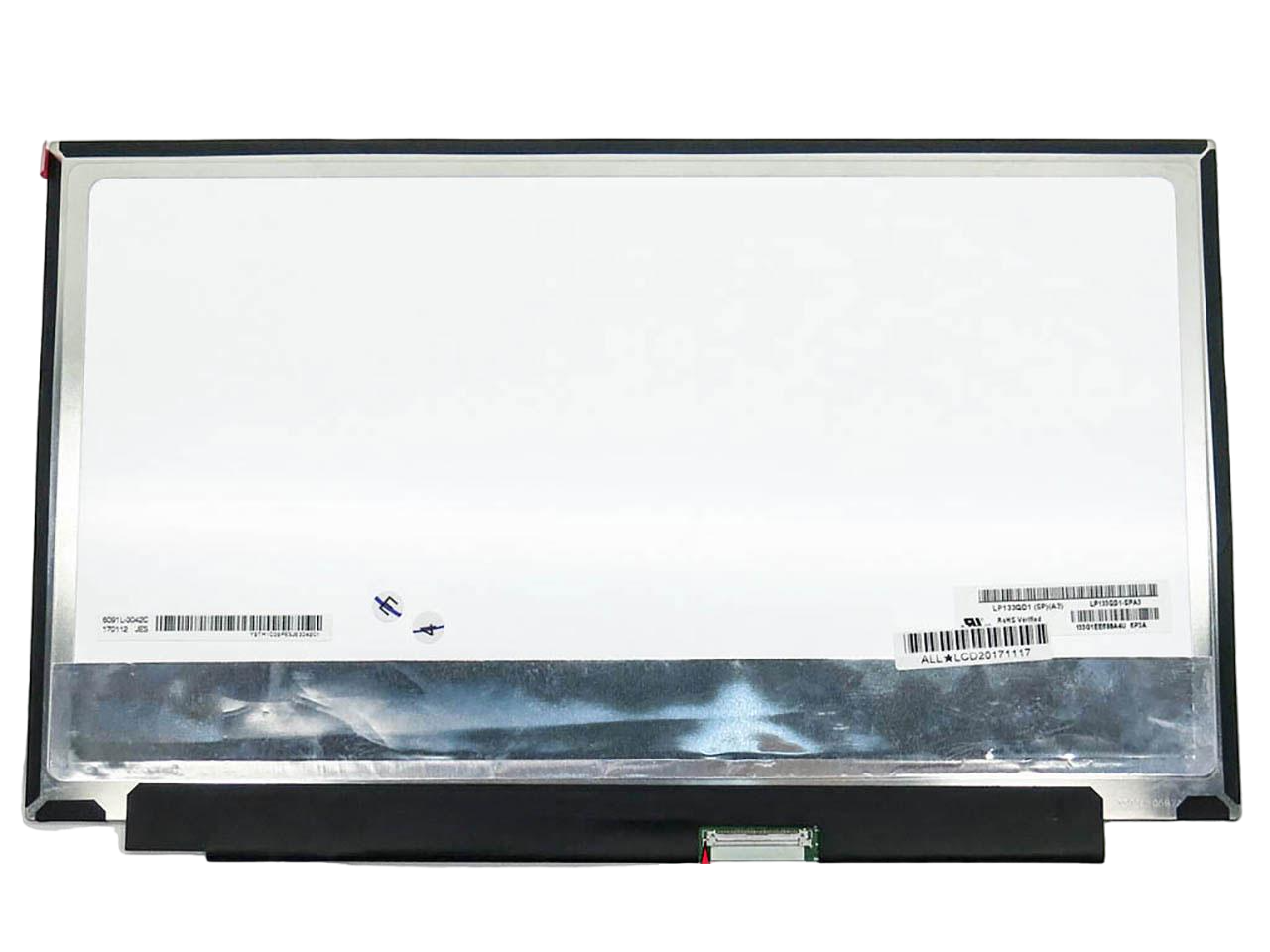 Матриця для ноутбука LQ133Z1JW04 13,3" 3200х1800 WQXGA 16:9 роз'єм eDP 40 pin справа внизу (45783)