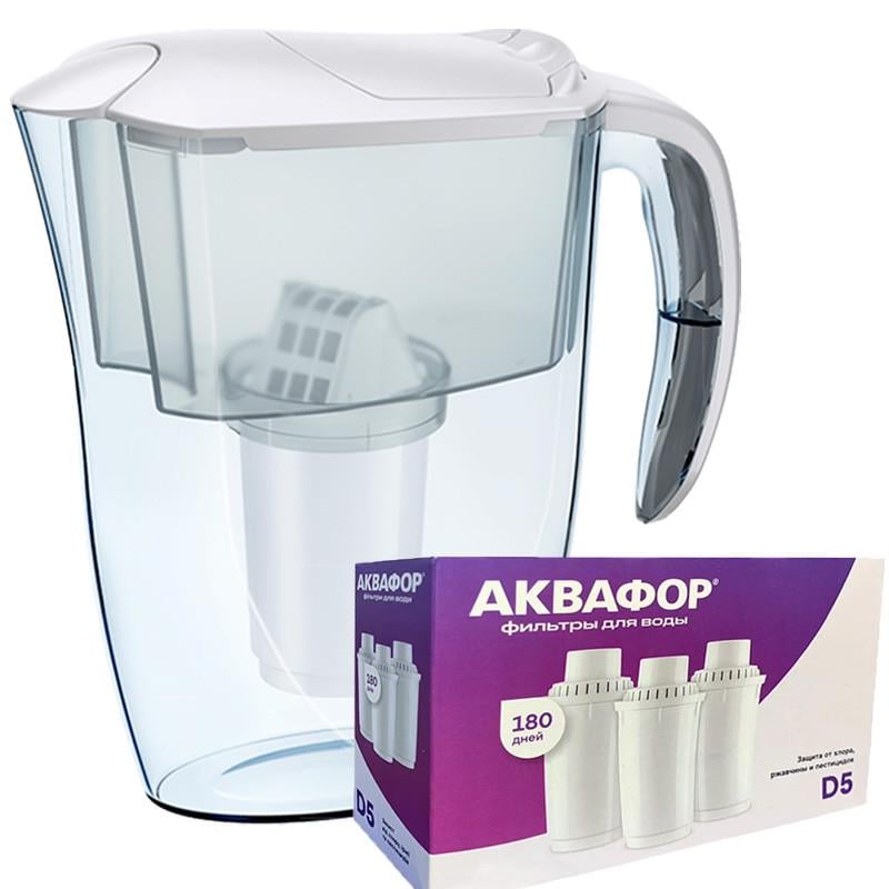 Фильтр-кувшин Аквафор Dalia три модуля D5 Белый (2042752844)
