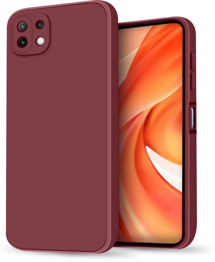 Силіконовий чохол HardCorner Xiaomi Mi 11 Lite 5G (з мікрофіброю) Wine (34827-42)