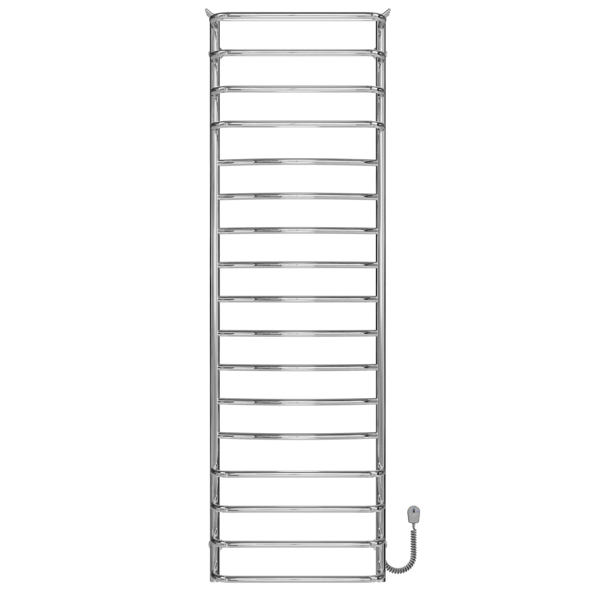 Полотенцесушитель электрический Deffi Юность П17 EF16 правое подключение нержавеющая сталь 500х1700 мм Хром (C.YU.170.50.17.ECR5)