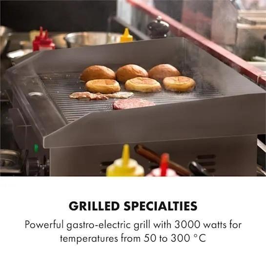 Поверхность для жарки рифленая KLARSTEIN Grillmeile 3000 Вт 54,5x35 см Серебристый (10034447) - фото 2