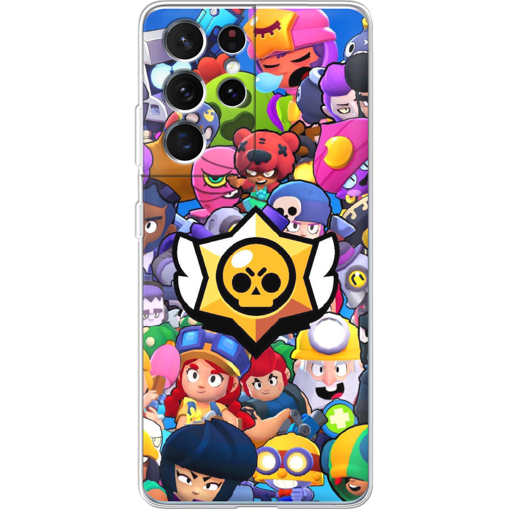 Чохол BoxFace Samsung G998 Galaxy S21 Ultra Brawl Stars Прозорий силікон (41719-up2389-41719)