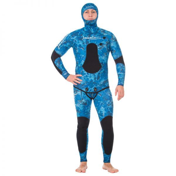 Гидрокостюм Marlin Camoskin Pro Ocean Blue 3 мм р. 58 - фото 2