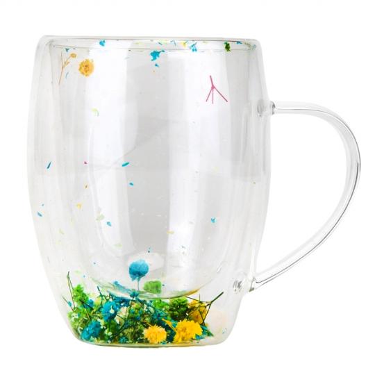Стакан с двойными стенками и ручкой Elisey Сухоцветы 300 мл (9095-006)