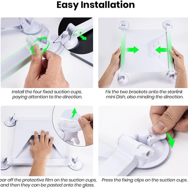 Кріплення на starlink mini на присосках (27574409) - фото 2 Кріплення на starlink mini на присосках (27574409) - фото 2
