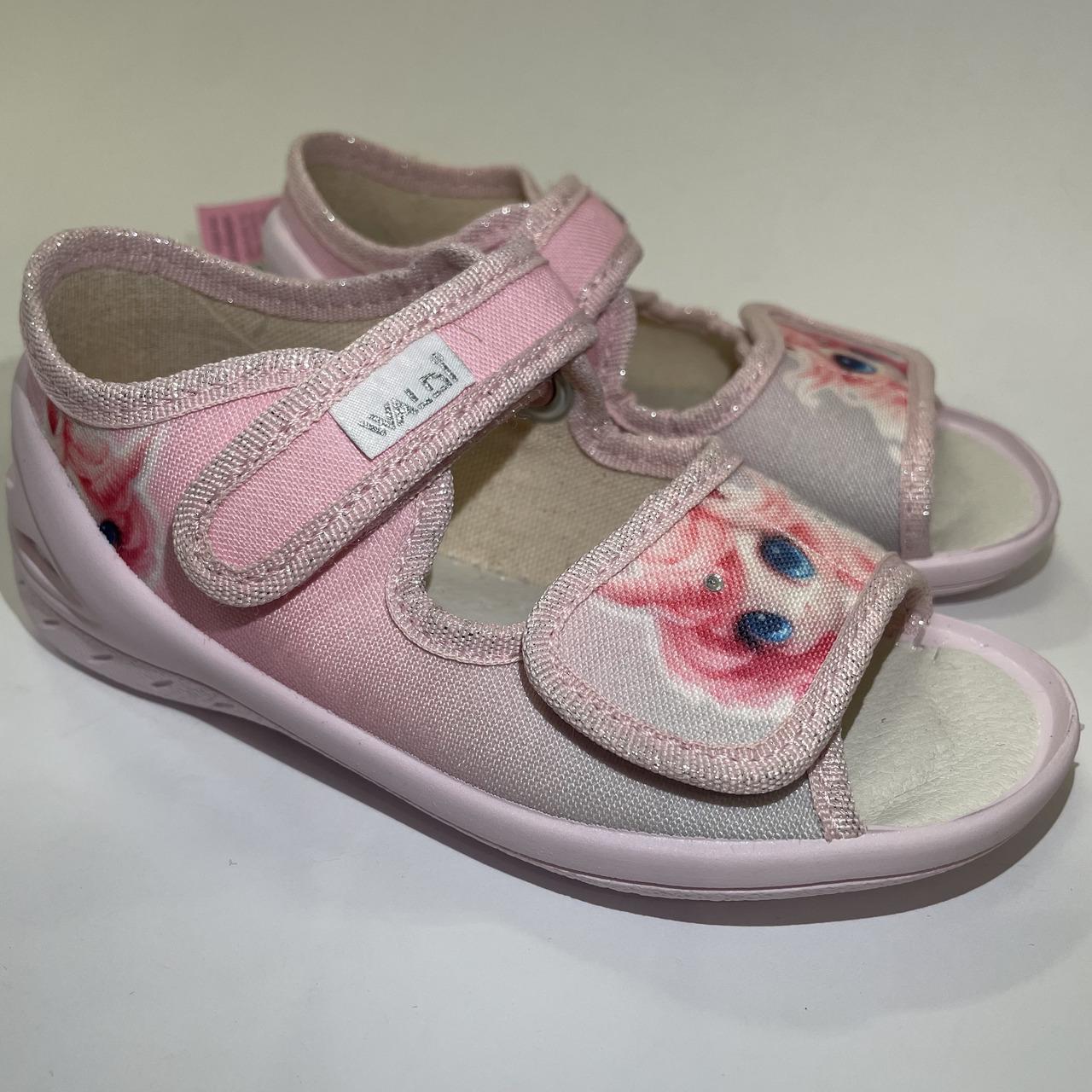 Тапочки для дівчаток Waldi 4138/24 Єдиноріг р. 24 15,7 см Рожевий (32008373)