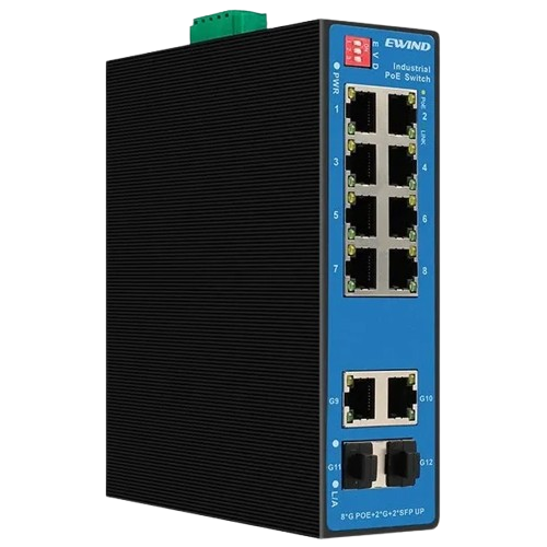 Коммутатор Ewind EW-PIS1812-8GE неуправляемый настольный 12 портов 3 - 60 Вт 48-57В DC (35894451) Коммутатор Ewind EW-PIS1812-8GE неуправляемый настольный 12 портов 3 - 60 Вт 48-57В DC (35894451)