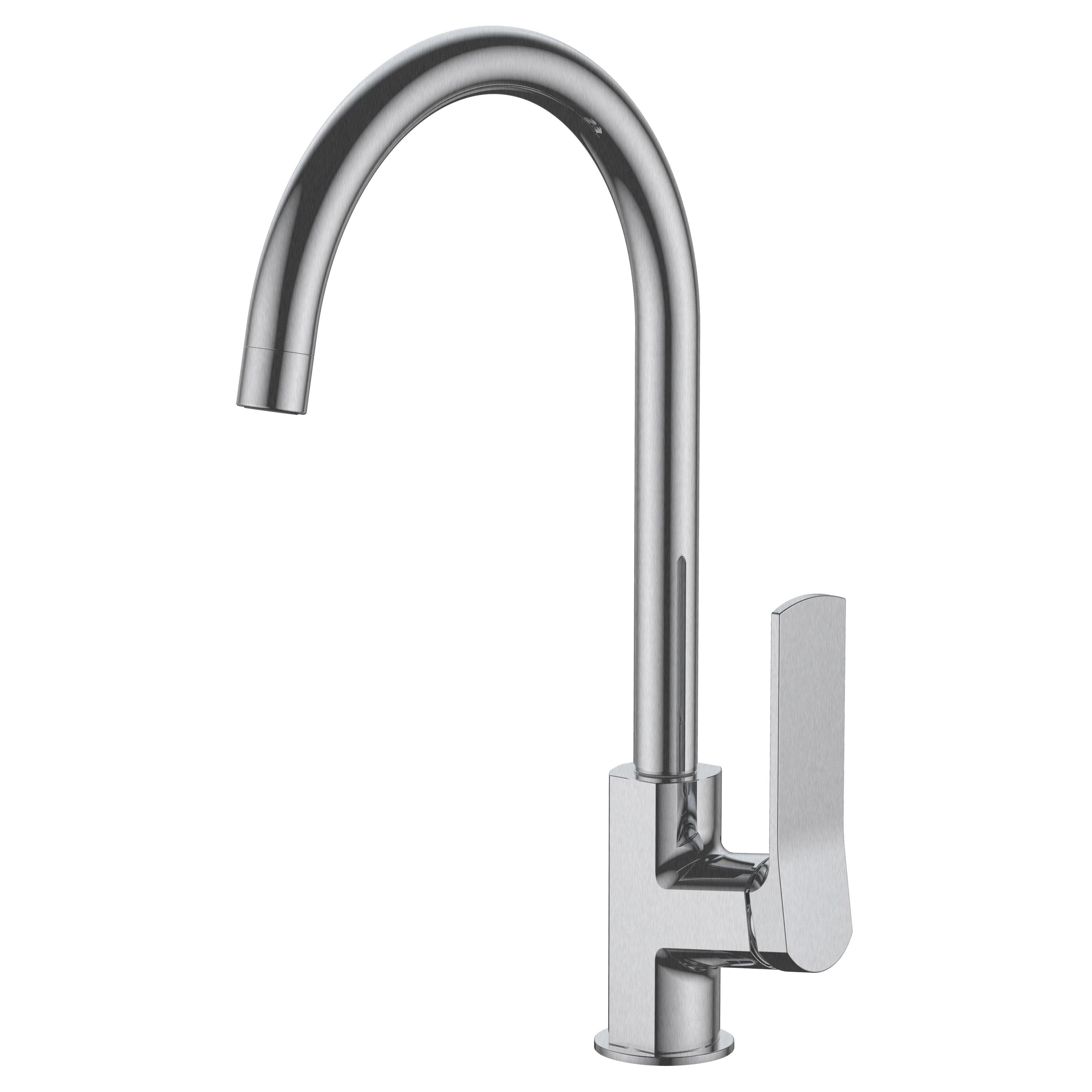 Змішувач для кухні VOLLE SOLO 1510.111002 одноважільний Нікель (148354) Змішувач для кухні VOLLE SOLO 1510.111002 одноважільний Нікель (148354)