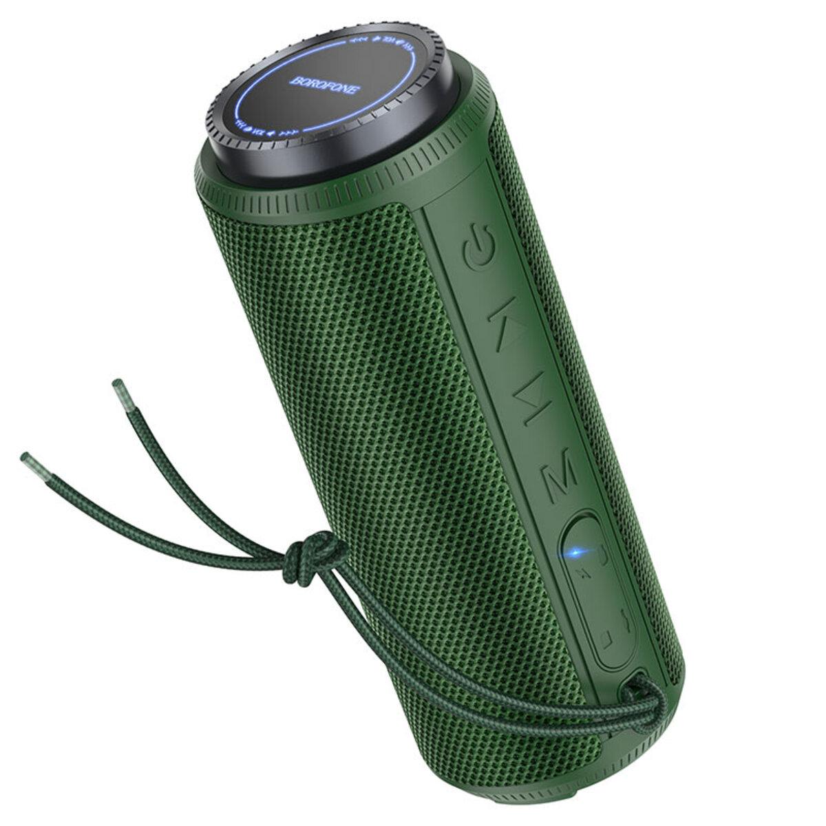 Портативна колонка Borofone BR22 sports wireless speaker 1200 mAh Dark Green (19100319) - фото 1