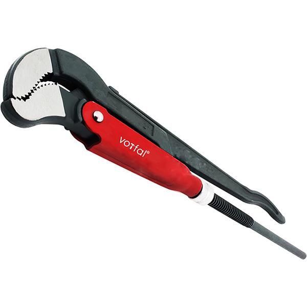 Ключ трубный регулируемый Vorfal 2″ 530 мм с S-образной губкой (V07318)