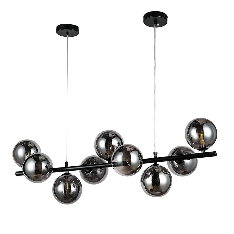 Люстра 7841018-9 BK+BK подвес на 9 стеклянных плафонов Черный (2828762286)