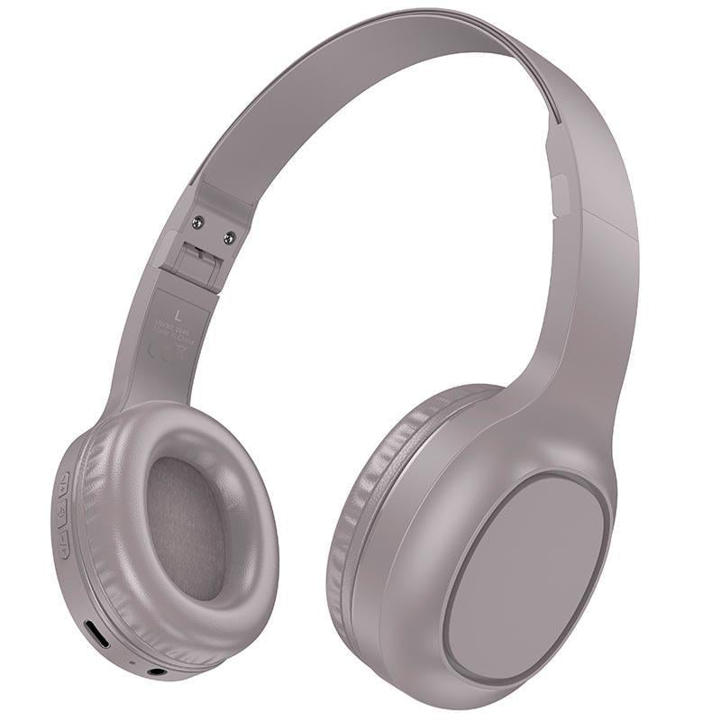 Гарнитура Hoco Charm BT W46 BT5.3 AUX 20h Type-C Коричневый (584618)