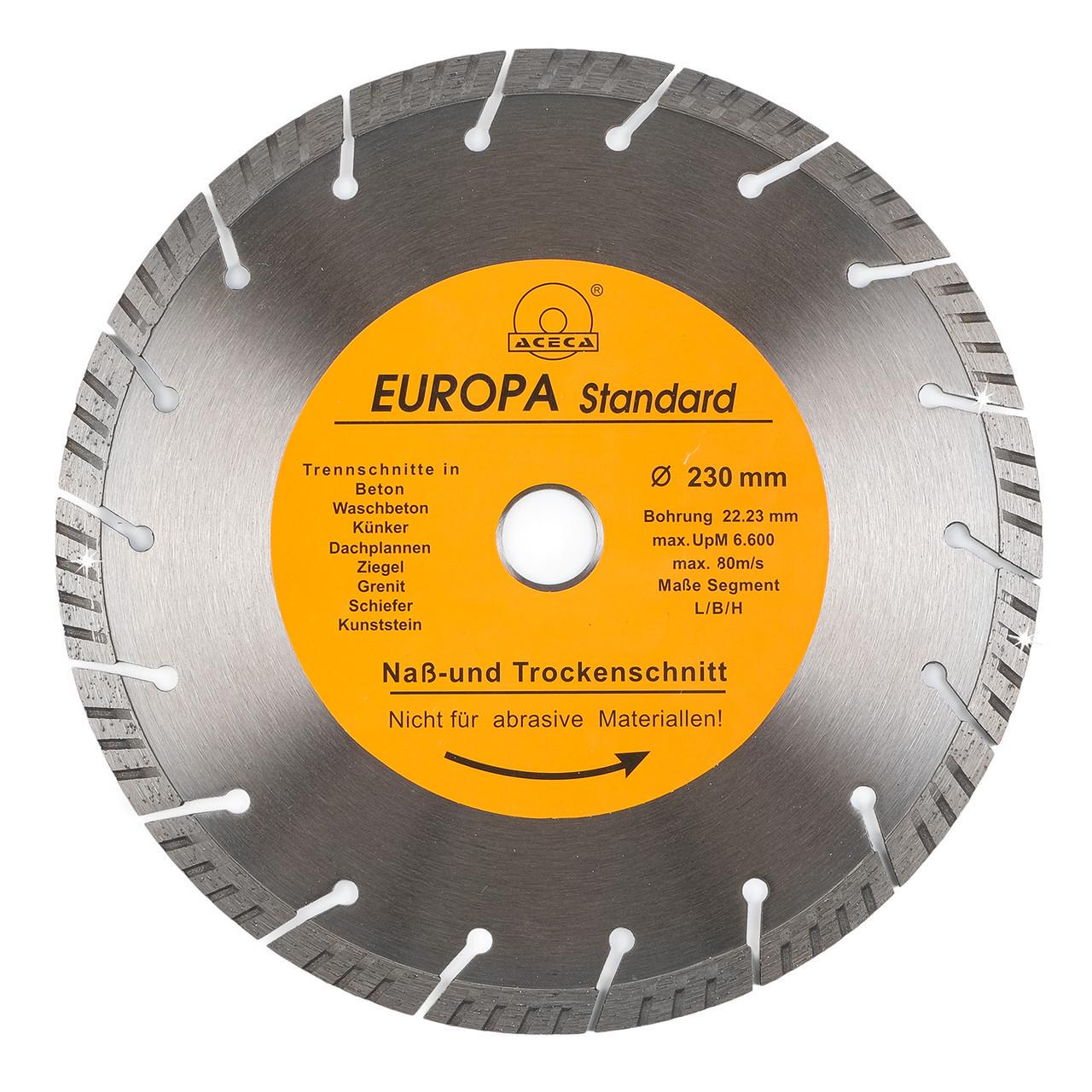 Диск алмазний 230 мм відрізний по бетону/граніту/тротуарній плитці та каменю (2810008603)