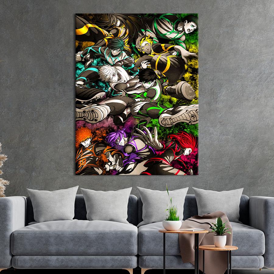 Настенний декор Яркие герои аниме 107x80 см (YA-22)