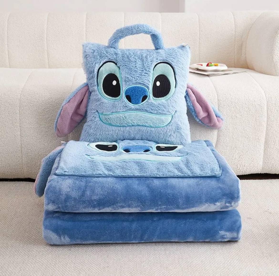 Покрывало-подушка Стич 40х40/100х150 см (stt001)