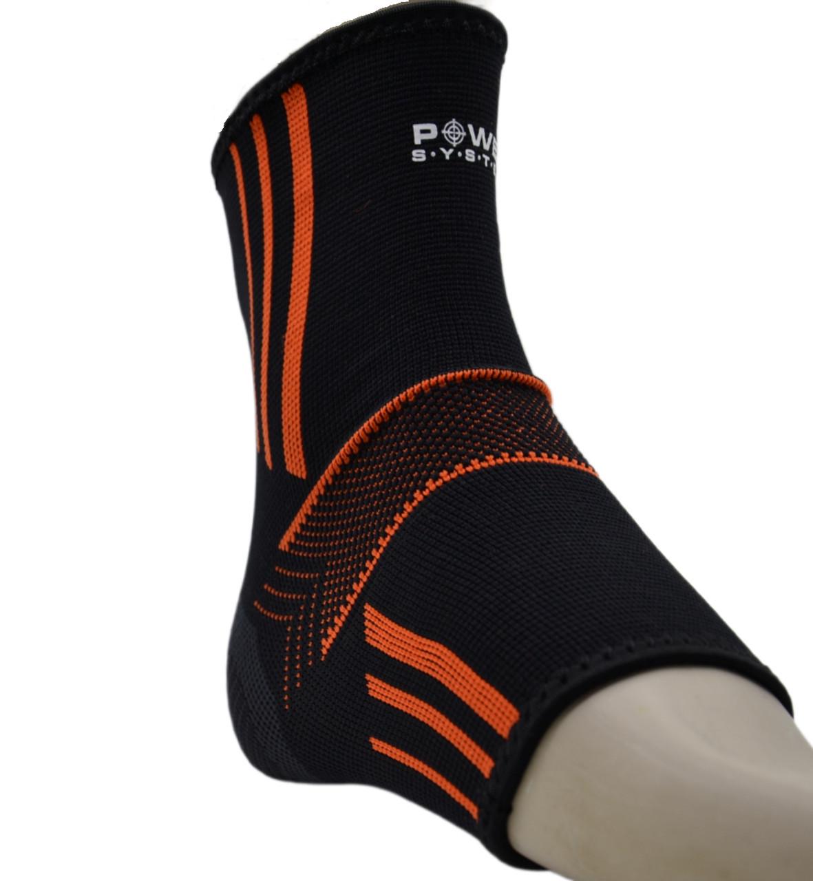 Бандажі на гомілковостоп Power System PS-6022 Ankle Support Evo 2 шт. M Black/Orange (A-012108) - фото 4