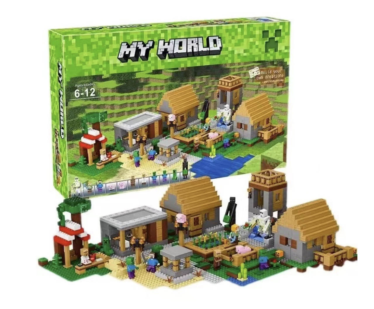 Конструктор My World Заворушка в селищі 938 деталей (AA8002) - фото 2 Конструктор My World Заворушка в селищі 938 деталей (AA8002) - фото 2