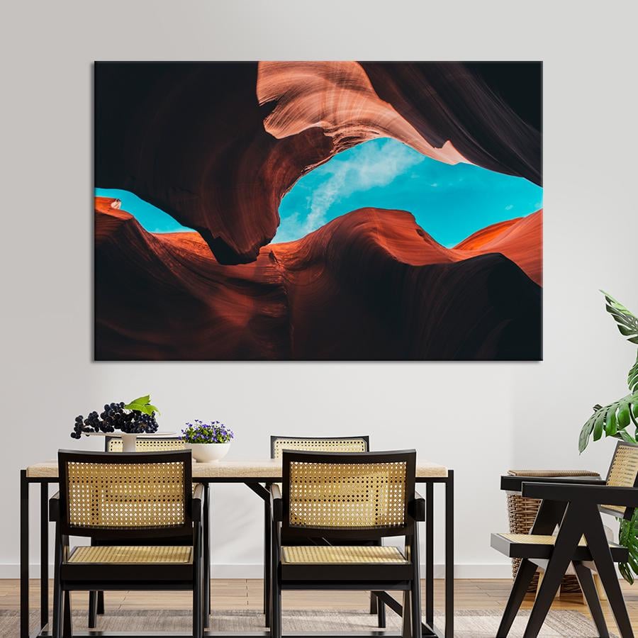 Картина природа Каньон Антилопы вид снизу 51x34 см (A1133-1)