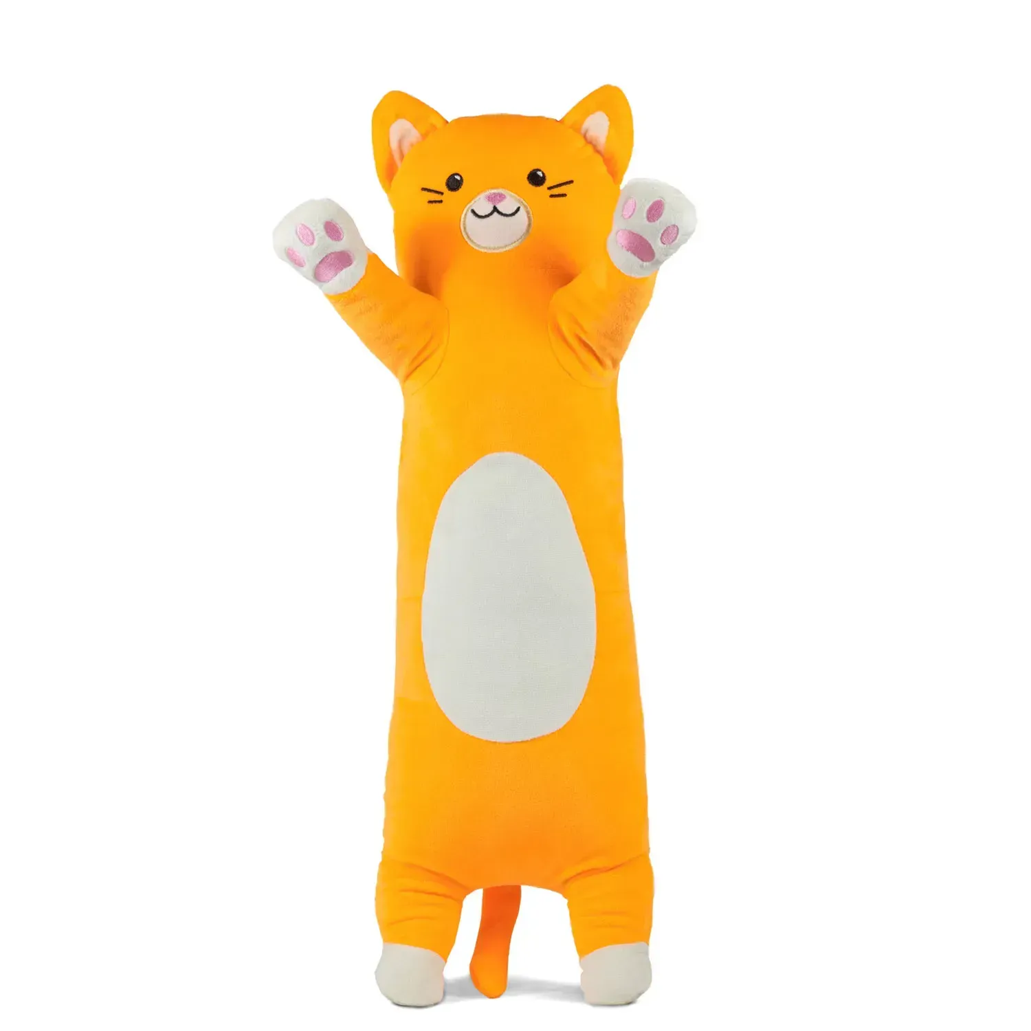 Мягкая игрушка-подушка Kidsqo кот Эклер из микроплюша 80 см Рыжий (150-98-KD733)